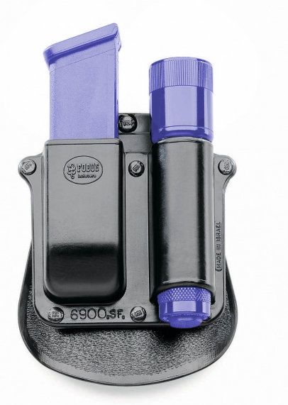 Fobus Combo Light/Mag Paddle Pouch Smith and Wesson MP Right Black - Fobus