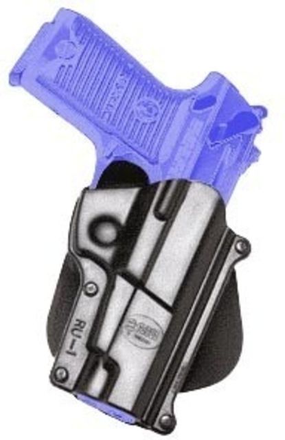 Fobus Paddle Roto Holster Ruger P85/Ruger P89/Ruger P91/Ruger P85 9mm/Ruger P89 .40 S&W Right Hand Plain Black - Fobus