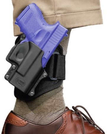 Fobus Evolution Ankle Holster Charter Arms Boomer Bulldog Mag Pug Pitbull Except .45 ACP/Ruger LCR Right Black - Fobus