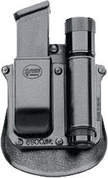 Fobus Combo Flashlight /Single-Mag Paddle Pouch Glock & H&K USP Right Black - Fobus