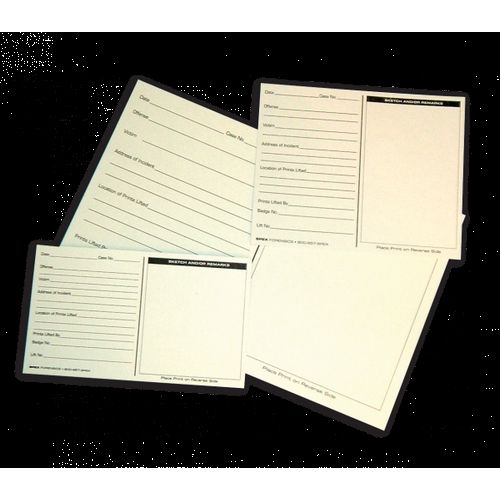 Forensics Source 5-1/2 X 8-1/2 Cards Black 10