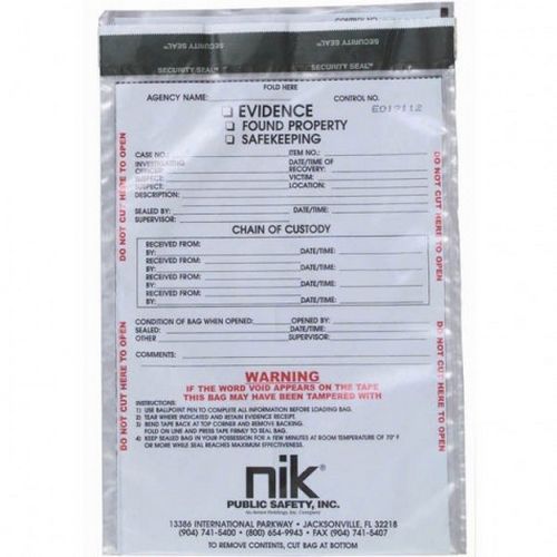 Forensics Source Evidence Bag-6 X 8 100/pk - Forensics Source