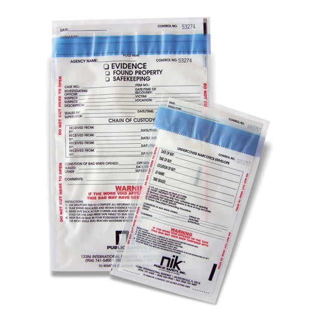 NIK Secure Seal Tamper-indicating Bags - 1006467 - Forensics Source