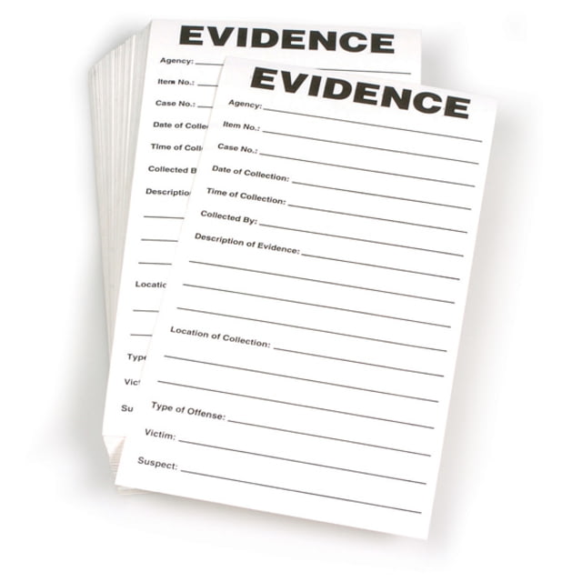 Forensics Source Evidence Label-3.5 X 6.5 100/p - Forensics Source