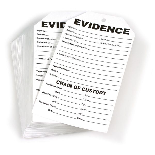 Forensics Source Evidence Tags 100pkg