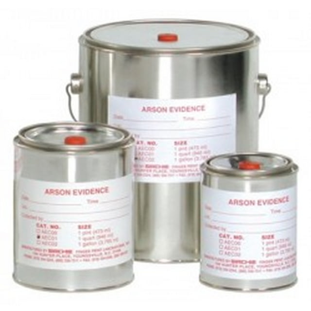 Forensics Source Metal Arson Cans 1 Qt 4pk - Forensics Source
