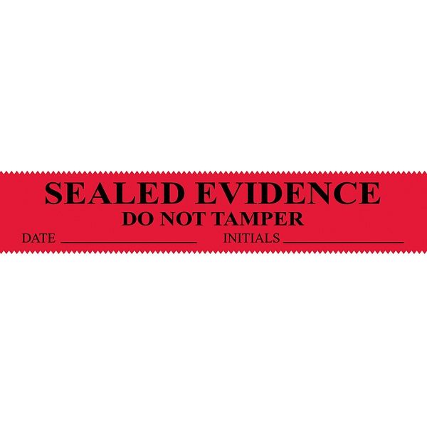 Lightning Powder Red Sealed Evidence Sealing Tape 1.375 X 108' - 1007919