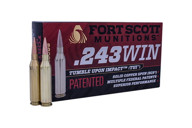 t Scott Munitions 243 WINCHESTER 80 Grain Centerfire Rifle 20 Rounds Ammo
