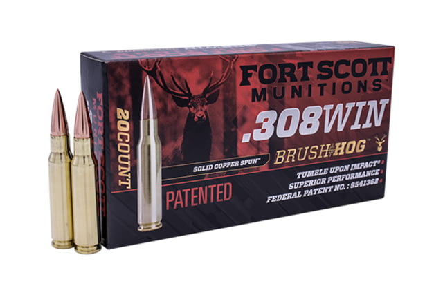 t Scott Munitions 308 WINCHESTER 168 Grain Centerfire Rifle 20 Rounds Ammo