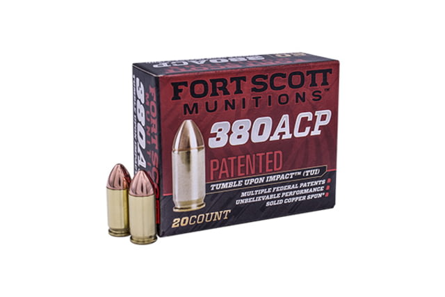 t Scott Munitions 380ACP 95 Grain Centerfire Pistol 20 Rounds Ammo