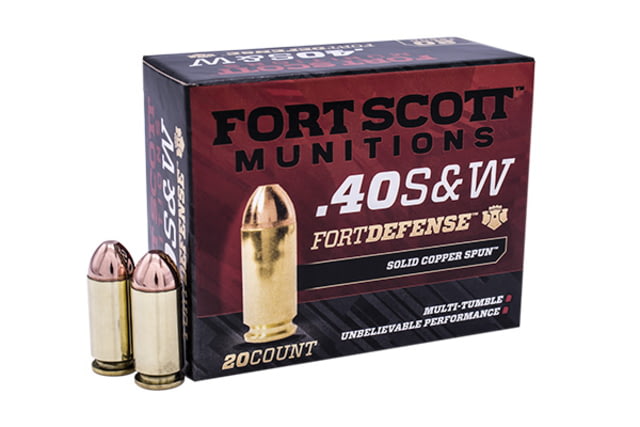 t Scott Munitions 40 S&W 125 Grain Centerfire Pistol 20 Rounds Ammo