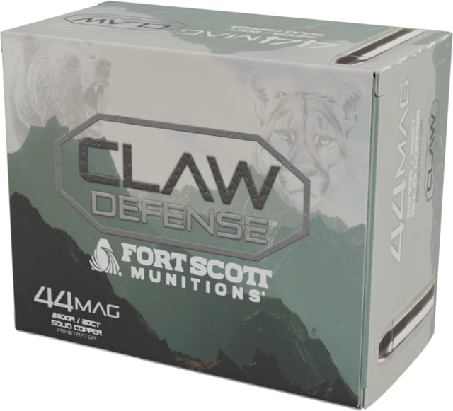 Fort Scott Munitions 44 Magnum 240 grain Wadcutter Brass Cased Pistol Ammo 20 Rounds