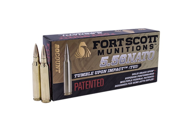 Fort Scott Munitions 5.56 NATO Brass 62 Grain Centerfire Rifle Ammo 20 Rounds t Scott Munitions 5.56 NATO Brass 62 Grain Centerfire Rifle 20 Rounds Ammo