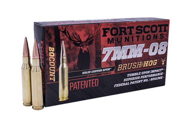 Fort Scott Munitions 7MM-08 REMINGTON 120 Grain Centerfire Rifle Ammo 20 Rounds