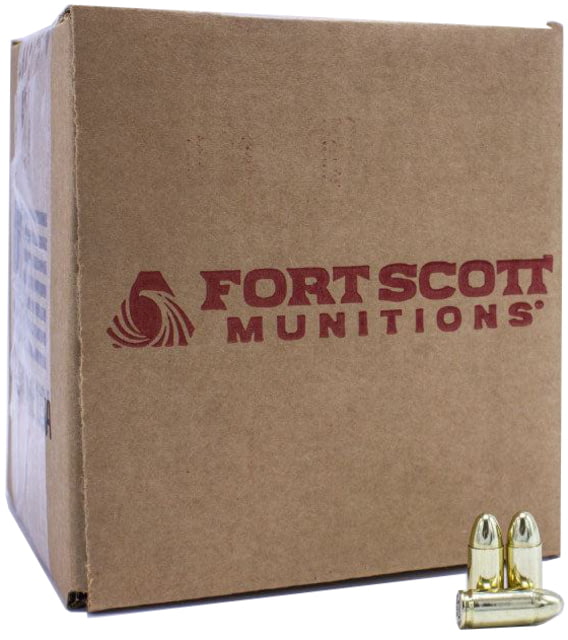 Fort Scott Munitions 9mm 115 Grain Full Metal Jacket Brass Pistol Ammunitiion 500 Round t Scott Munitions 9mm 115 Grain Full Metal Jacket Brass Pistol Ammunitiion 500 Round Ammo