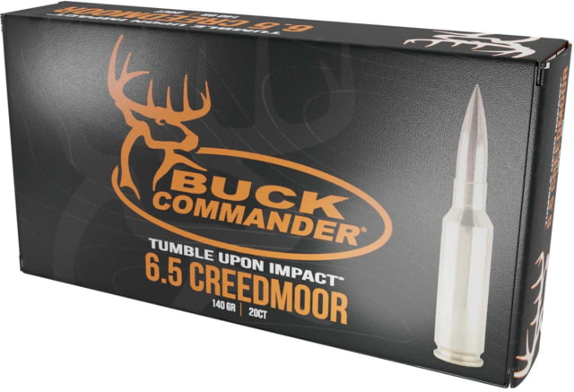 Fort Scott Munitions Buck Commander 6.5mm Creedmoor 140 Grain SCS Solid Copper Spun Brass Cased Rifle Ammo 20 Rounds t Scott Munitions Buck Commander 6.5mm Creedmoor 140 Grain SCS Solid Copper Spun Brass Cased Rifle 20 Rounds Ammo