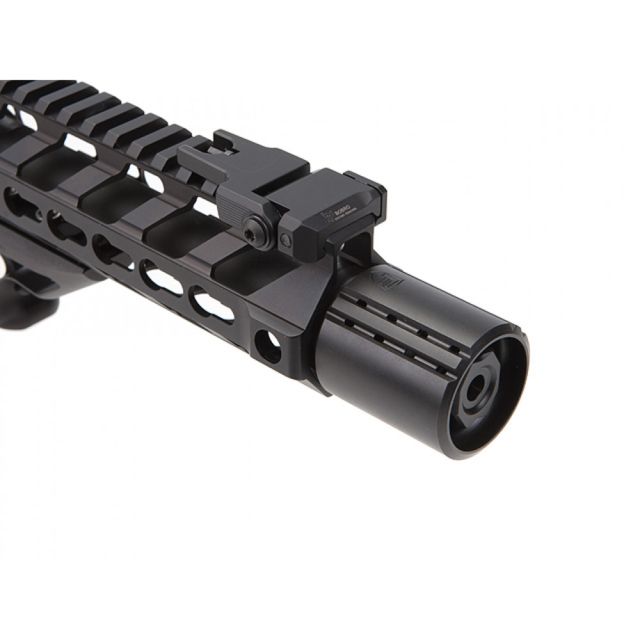 Fortis Manufacturing CONTROL Shield w/9mm Muzzle Brake 1/2x36 TPI Black Nitride - Fortis Manufacturing
