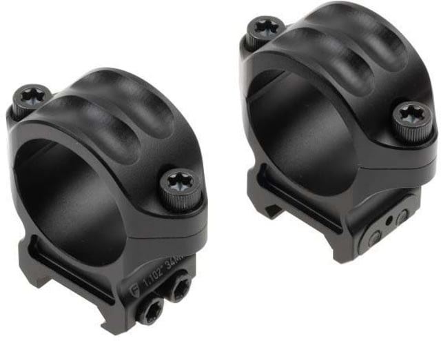 Fortis Manufacturing AP 3 34mm Riflescope Rings 28mm Set of 2 Black - Fortis Manufacturing