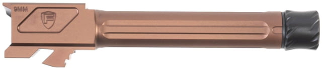 Fortis Manufacturing Glock Match Grade Barrel Threaded Glock 19X with Lone Rifling 9MM Luger 1/2x28 416R Stainless Copper Tich