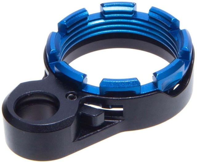 Fortis Manufacturing LE Lightweight Enhanced AR15 End Plate System K2 Locking Lever Blue Castle Nut - Fortis Manufacturing