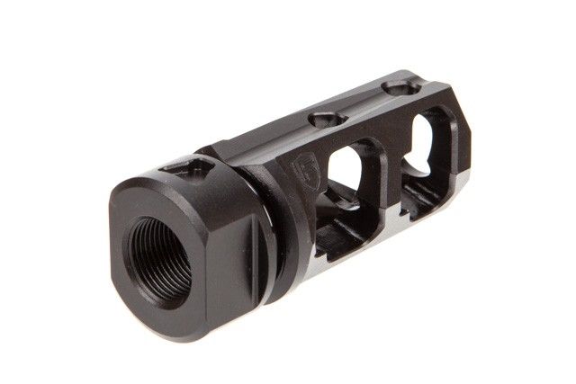 Fortis Manufacturing Muzzle Brake 9mm Nitride 1.5 x 36 TPI BLACK - Fortis Manufacturing