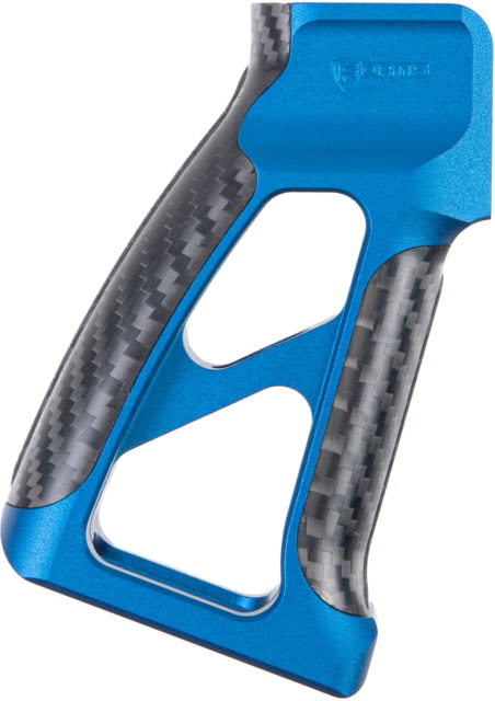 Fortis Manufacturing Torque Pistol Grip 15 Degree AR-15 Carbon Fiber Blue Anodize