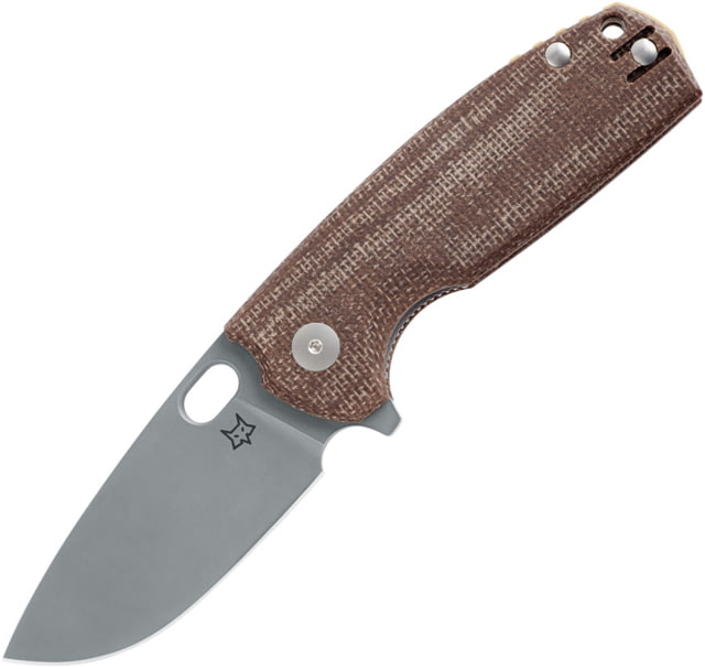 Fox Core Linerlock Brown Micarta 3.13 in Folding Knife