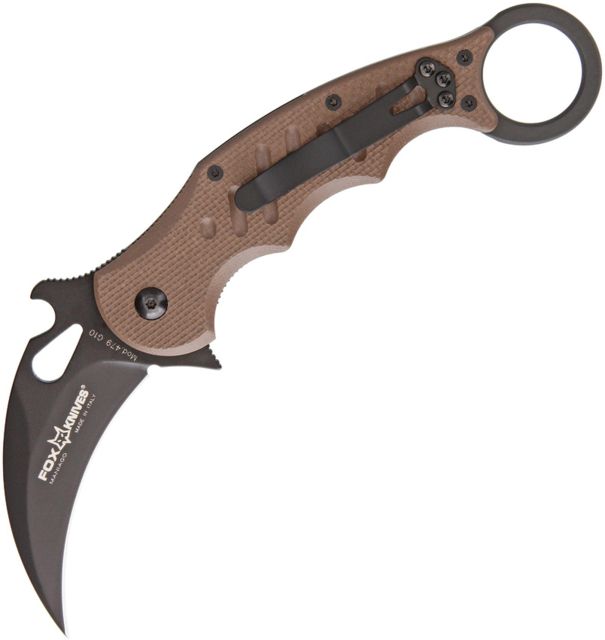 Fox Karambit Dark Earth G-10 Folding Knife3inDark EarthG10 Handle - Fox