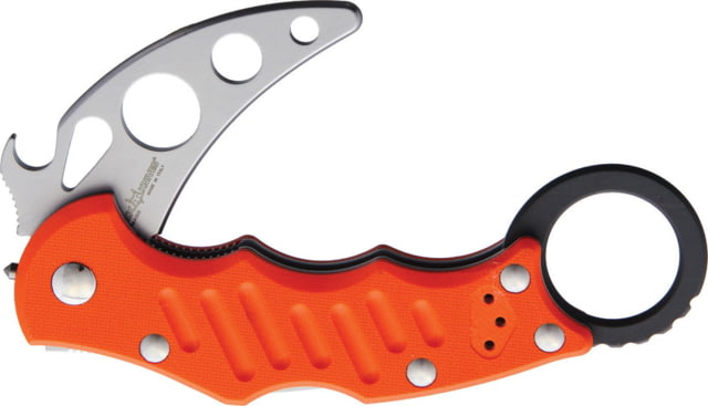 Fox Karambit XT Trainer Folding Knife 2.5" bead blast finish unsharpened 420C stainless Orange G10 handle FX-599 XTTK - Fox