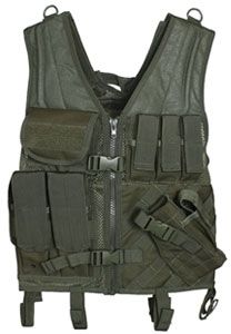 Fox Outdoor Assault Cross Draw Vest Olive Drab 0995982 - Fox Outdoor