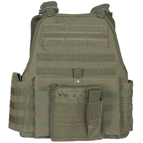 Fox Outdoor Big and Tall Vital Plate Carrier Vest Olive Drab - Fox Outdoor