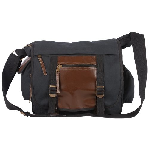 Fox Outdoor Deluxe Concealed-Carry Messenger Bags Black - Fox Outdoor