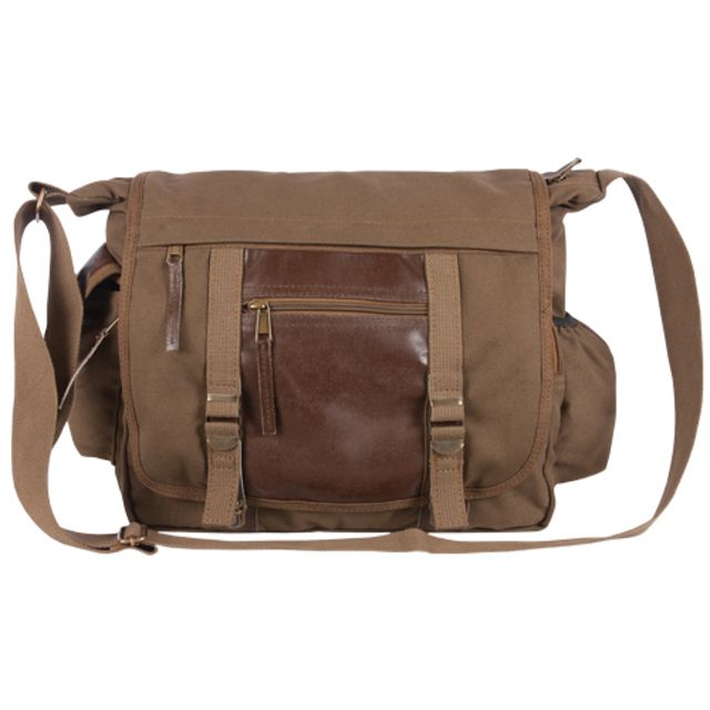 Fox Outdoor Deluxe Concealed-Carry Messenger Bags Olive Brown - Fox Outdoor