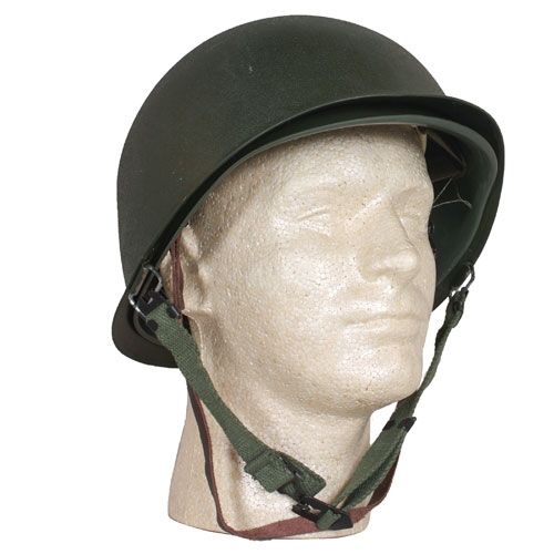 Fox Outdoor Deluxe M1 Style Steel Combat Helmet/Liner Steel Pot With Plastic Liner - Fox Outdoor