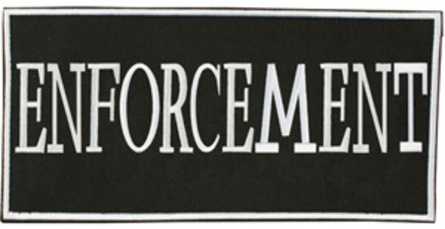 Fox Outdoor Enforcement ID Patches 4x9in Enforcement 099598845230 - Fox Outdoor