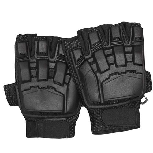 Fox Outdoor Half Finger Tactical Engagement Gloves Black 2XL  XXL - Fox Outdoor