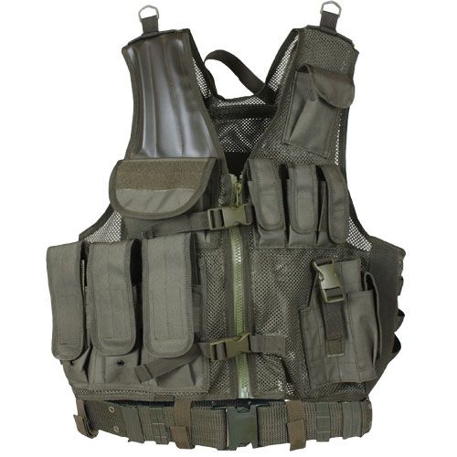 Fox Outdoor MACH-1 Tactical Vest Olive Drab - Fox Outdoor