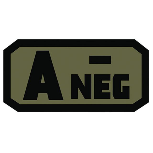 Fox Outdoor Medical and Morale Patches A Neg - Black/Olive Drab