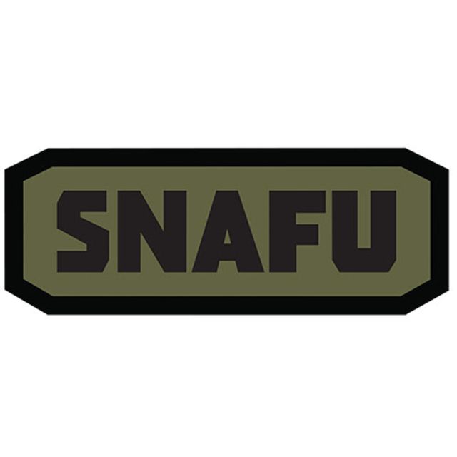 Fox Outdoor Medical and Morale Patches SNAFU - Black/Olive Drab - Fox Outdoor