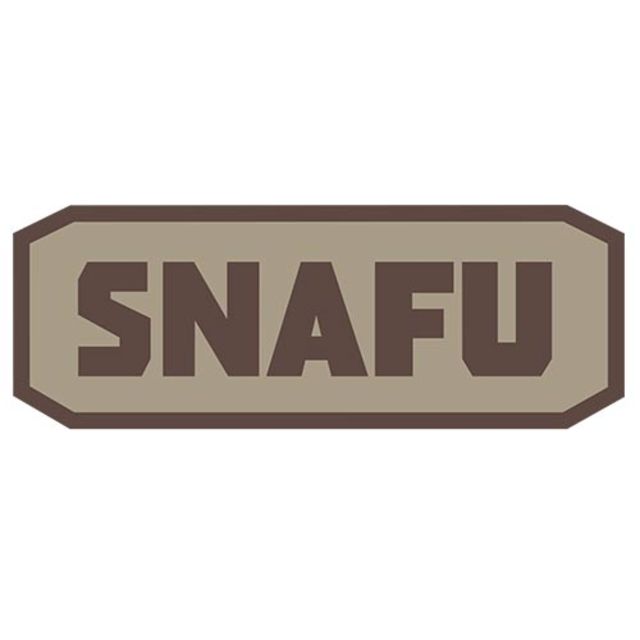 Fox Outdoor Medical and Morale Patches SNAFU - Brown/Khaki - Fox Outdoor