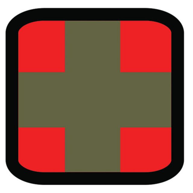 Fox Outdoor Medical and Morale Patches Square Medical - Olive Drab - Fox Outdoor