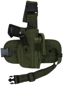 Fox Outdoor Mission Ready Drop Leg Holster Glock/Beretta/Springfield Armory Olive Drab 099598580087 - Fox Outdoor