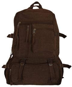 Fox Outdoor Retro Cantabrian Excursion Rucksack No Leather Trim Vintage Brown 0995986 - Fox Outdoor