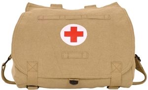 Fox Outdoor Retro Hungarian Shoulder Bag Khaki Red Cross 0995982 - Fox Outdoor