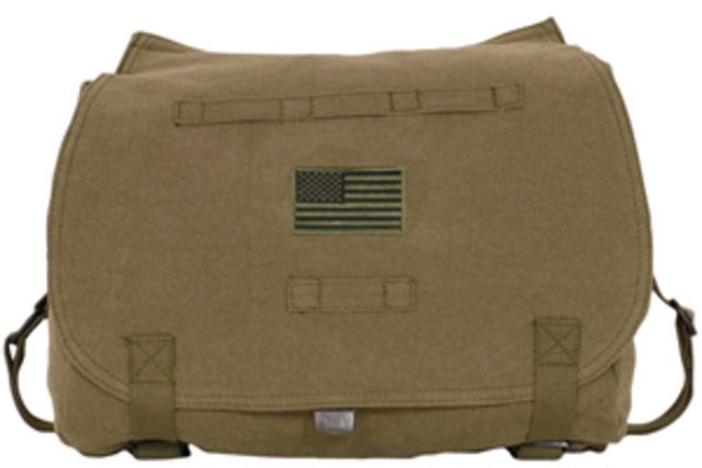 Fox Outdoor Retro Hungarian Shoulder Bag Olive Drab USA Flag 0995984 - Fox Outdoor