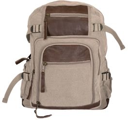 Fox Outdoor Retro Londoner Commuter Daypack Khaki 0995988 - Fox Outdoor