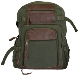 Fox Outdoor Retro Londoner Commuter Daypack Olive Drab 0995983 - Fox Outdoor