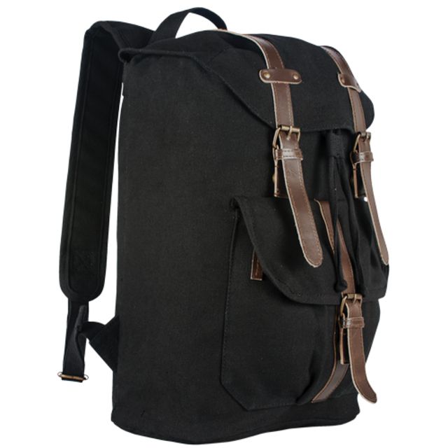 Fox Outdoor Retro Madridian Rucksack Black - Fox Outdoor