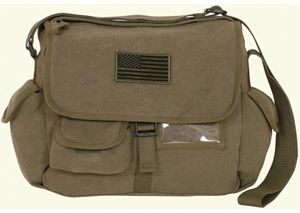 Fox Outdoor Retro Messenger Bag Olive Drab USA Flag 0995986 - Fox Outdoor