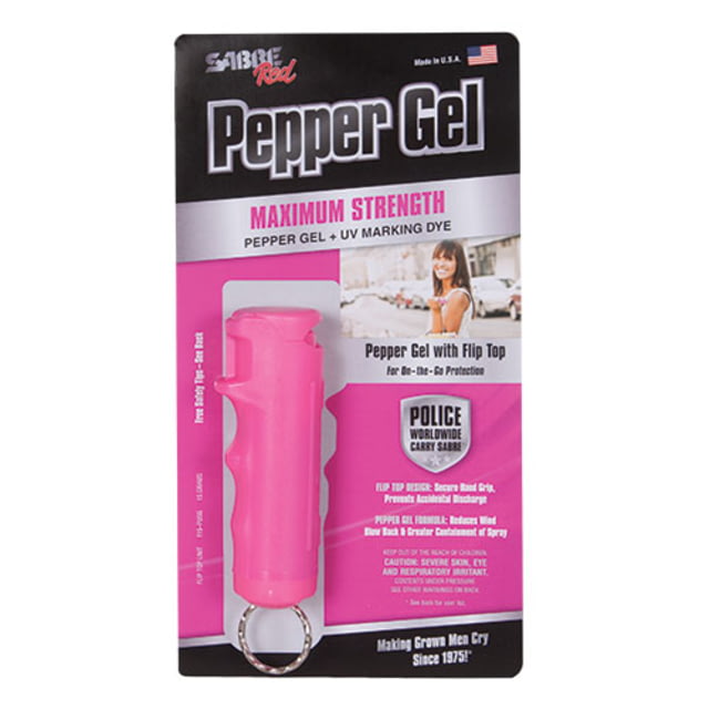 Sabre Red Pepper Self Defense Spray Pink 15 grams - Sabre